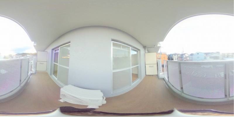 パノラマ画像バルコニー