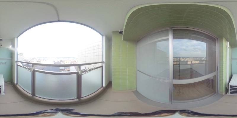 パノラマ画像バルコニー