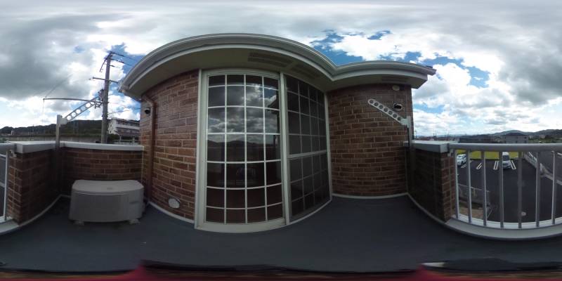 パノラマ画像バルコニー