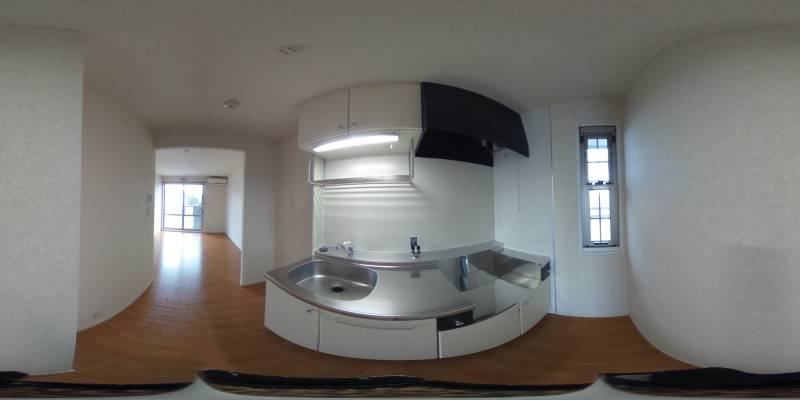 パノラマ画像キッチン