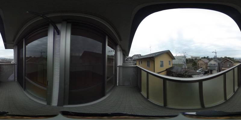 パノラマ画像バルコニー