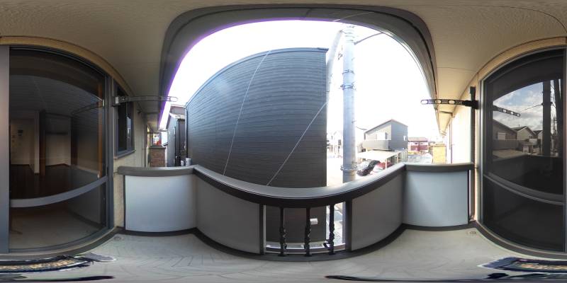 パノラマ画像バルコニー