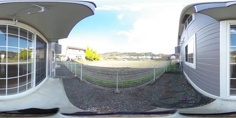 パノラマ画像バルコニー