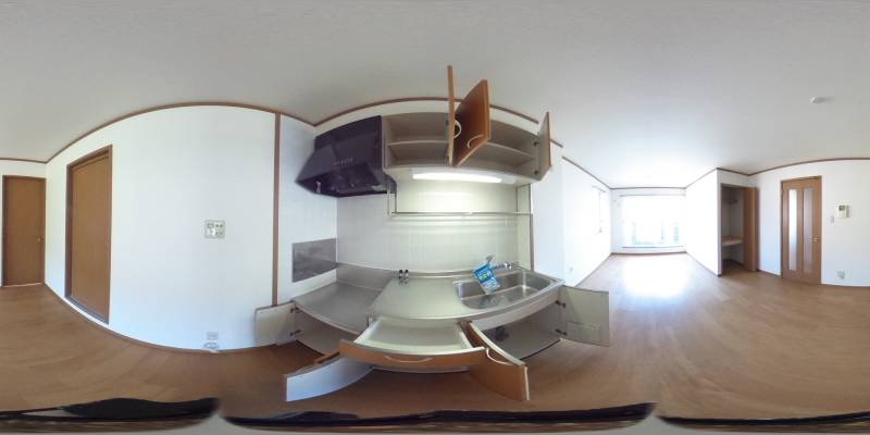 パノラマ画像キッチン