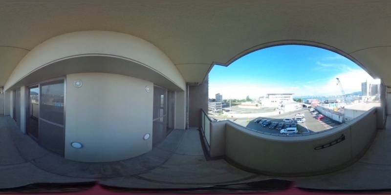 パノラマ画像バルコニー