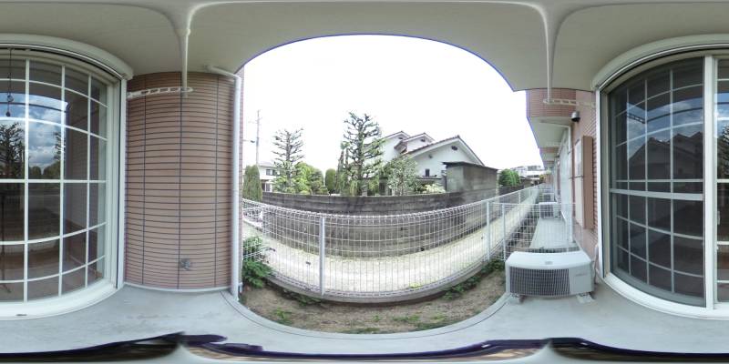 パノラマ画像バルコニー