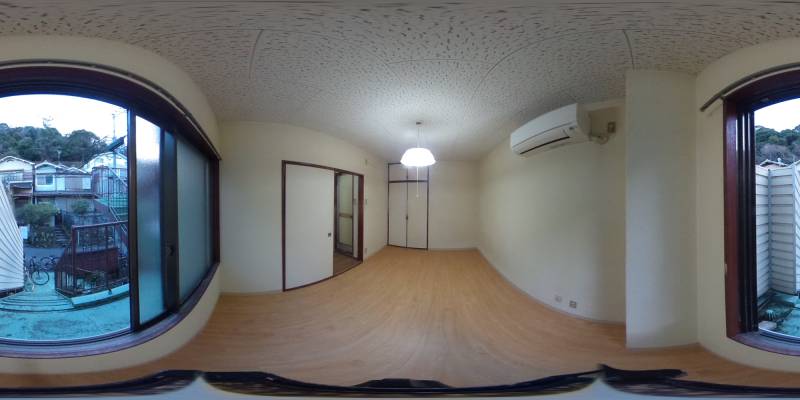 パノラマ画像バルコニー