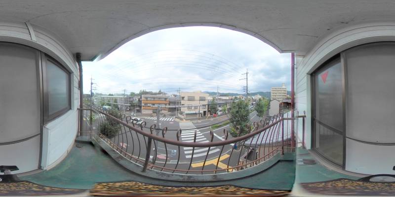 パノラマ画像バルコニー