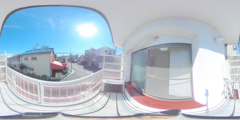 パノラマ画像バルコニー