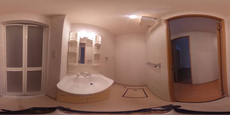 パノラマ画像洗面所