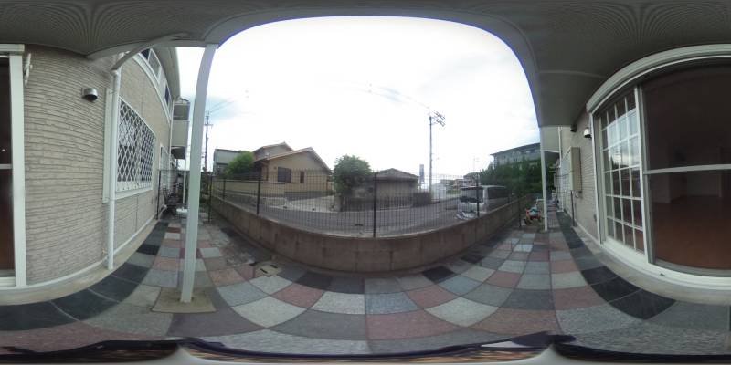 パノラマ画像庭