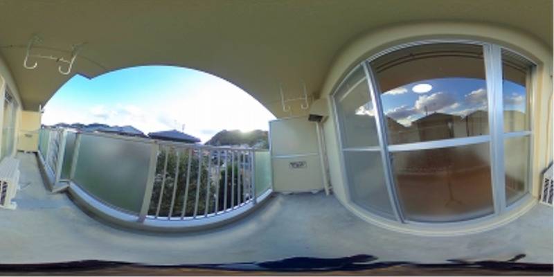 パノラマ画像バルコニー