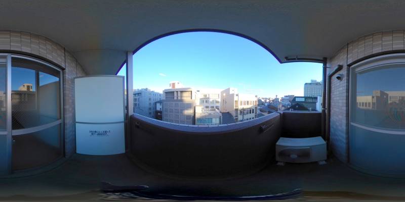 パノラマ画像バルコニー