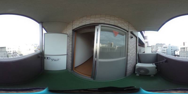 パノラマ画像バルコニー