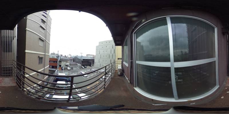 パノラマ画像バルコニー