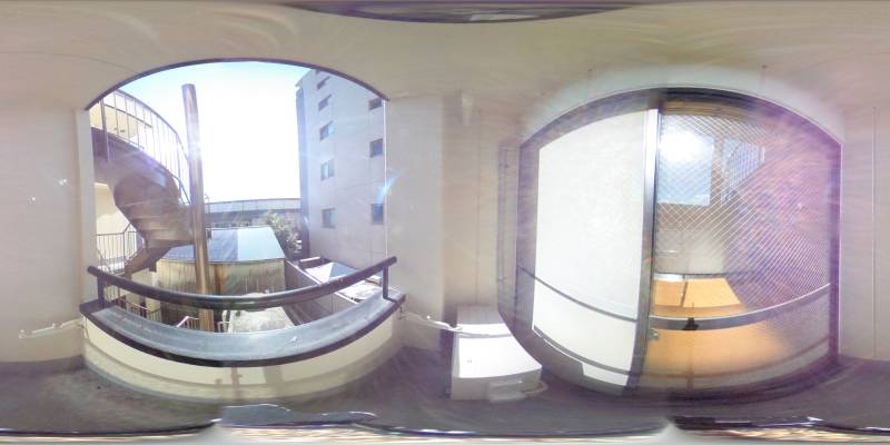 パノラマ画像バルコニー