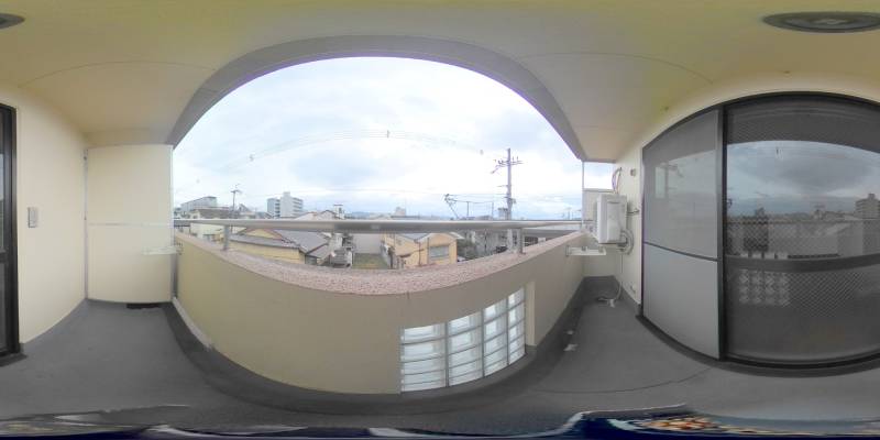 パノラマ画像バルコニー