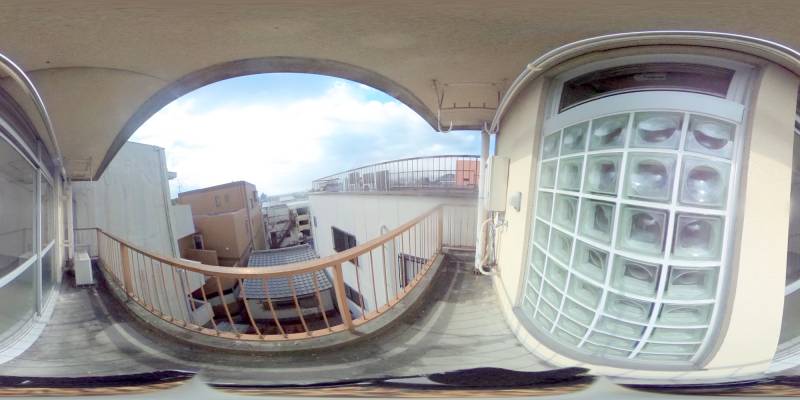 パノラマ画像バルコニー