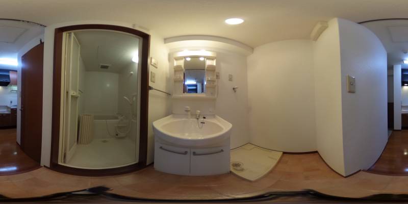 パノラマ画像洗面所