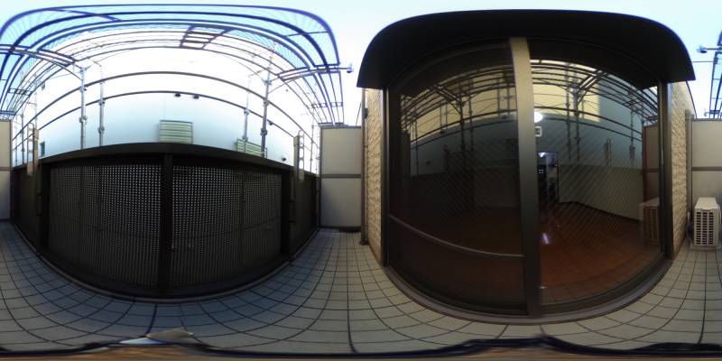 パノラマ画像バルコニー