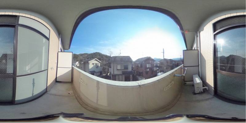 パノラマ画像バルコニー