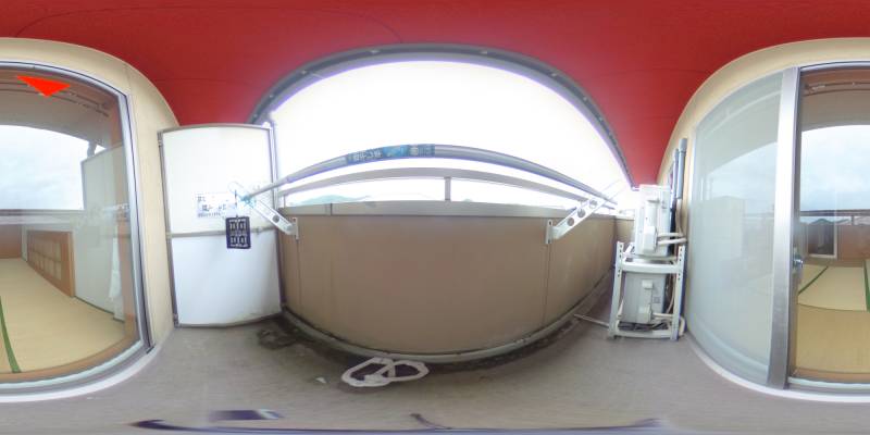 パノラマ画像バルコニー