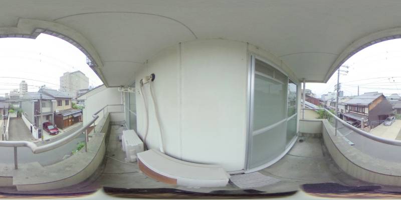 パノラマ画像バルコニー