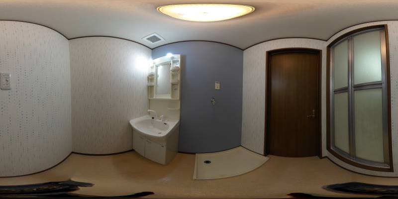 パノラマ画像洗面所