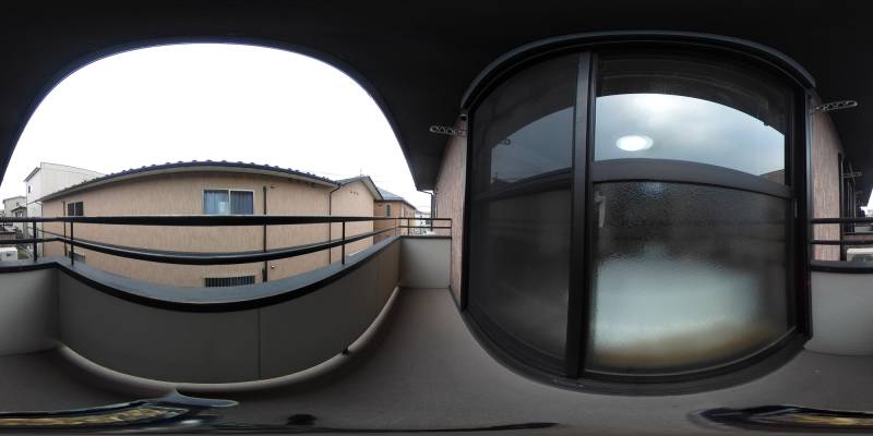 パノラマ画像バルコニー