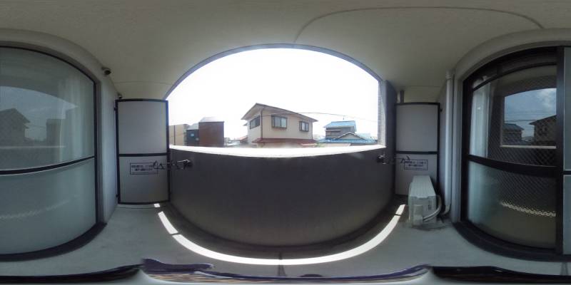 パノラマ画像バルコニー