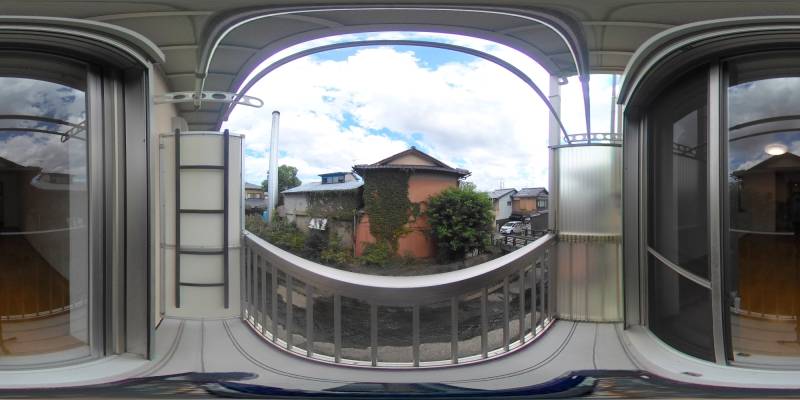 パノラマ画像バルコニー
