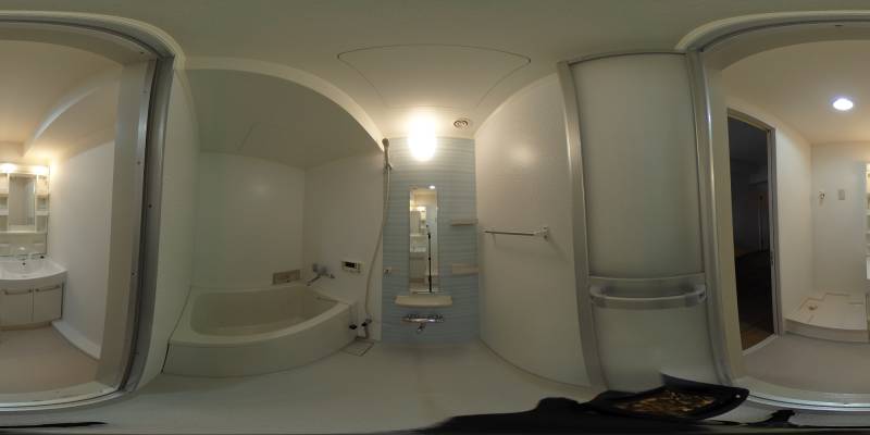 パノラマ画像バスルーム