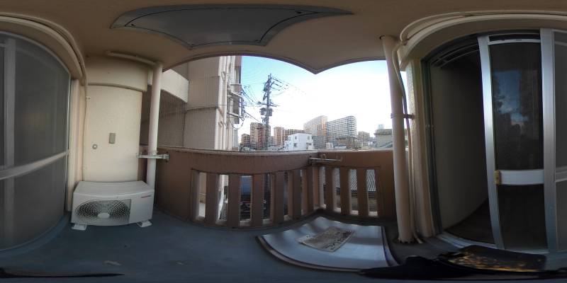 パノラマ画像バルコニー