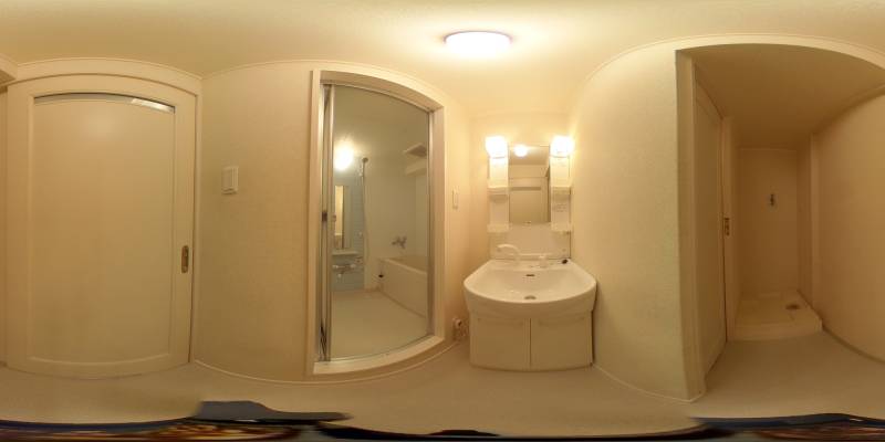 パノラマ画像洗面所