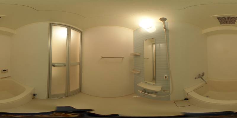 パノラマ画像バスルーム