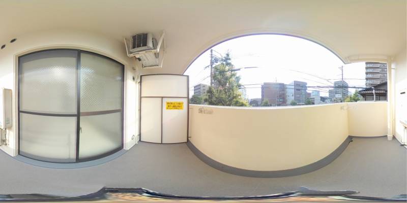 パノラマ画像バルコニー