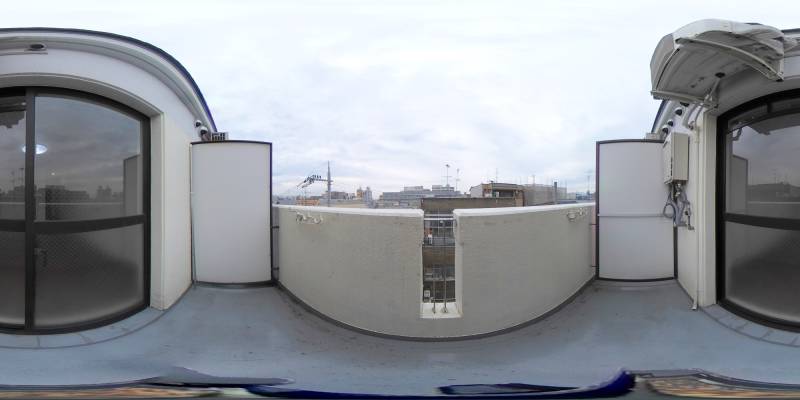 パノラマ画像バルコニー