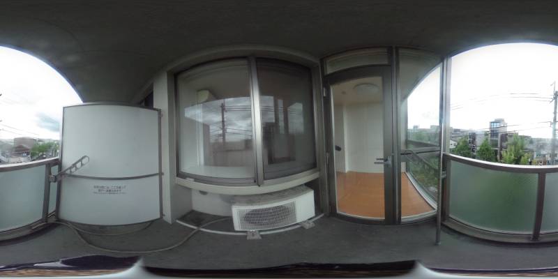 パノラマ画像バルコニー