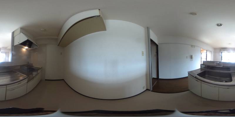 パノラマ画像キッチン