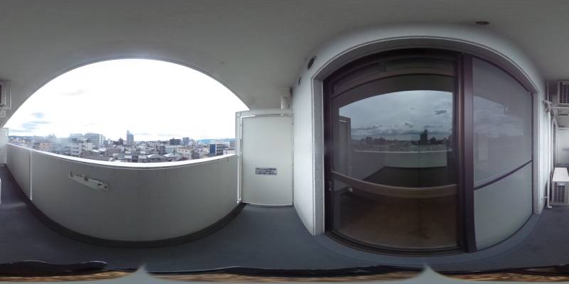 パノラマ画像バルコニー