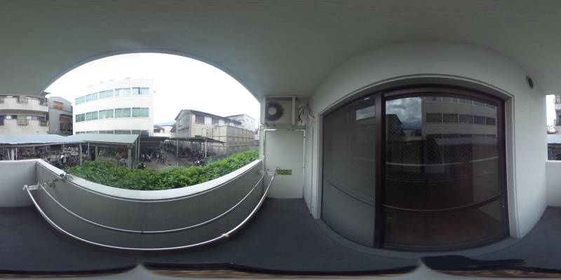 パノラマ画像バルコニー