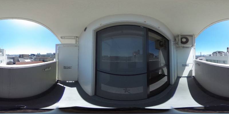 パノラマ画像バルコニー