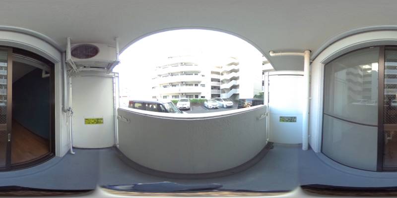 パノラマ画像バルコニー