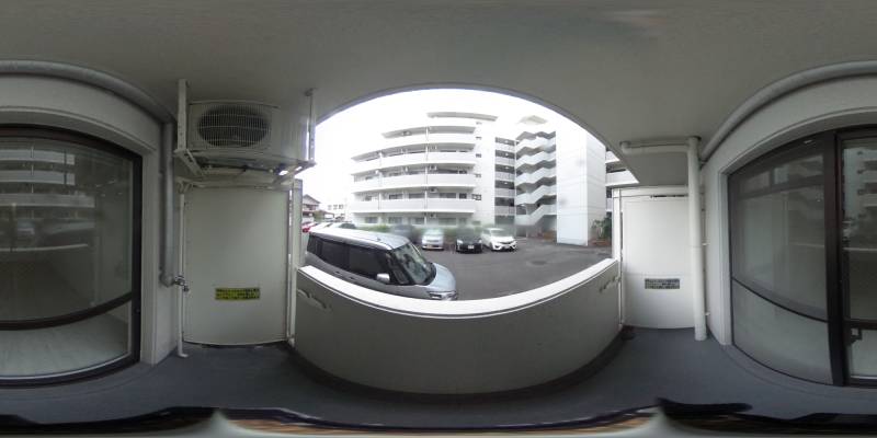 パノラマ画像バルコニー