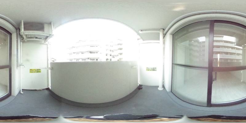 パノラマ画像バルコニー