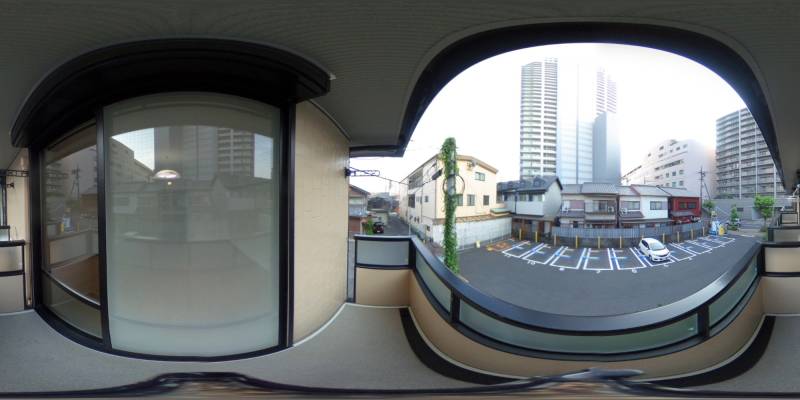 パノラマ画像バルコニー