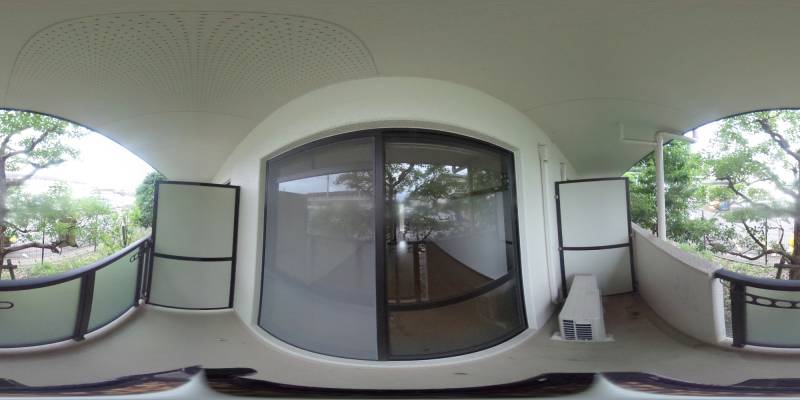 パノラマ画像バルコニー