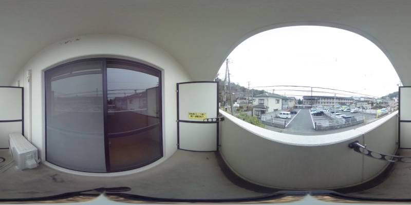 パノラマ画像バルコニー