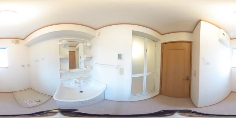 パノラマ画像洗面所