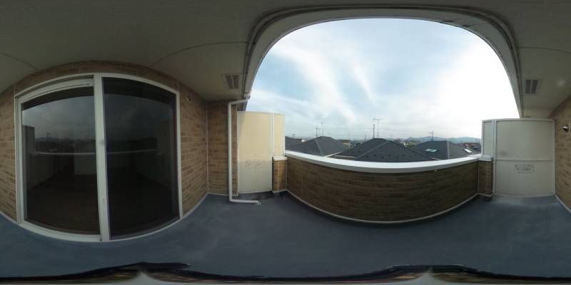 パノラマ画像バルコニー